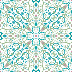 middle eastern inspired seamless tile design