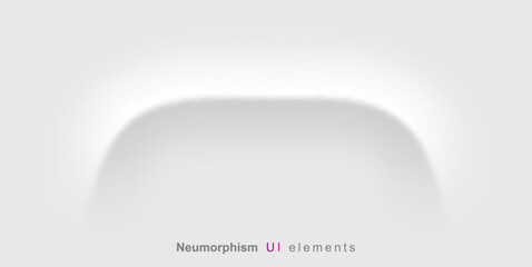 Neumorphism style liquid interface background. Neumorphism User interface design.