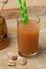 Tischdecke Glass with healthy Baobab drink close up © Picture Partners