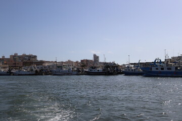 Fototapeta na wymiar Santa Pola, Alicante,Spain Santa Pola port marina