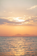 sunset over the ocean