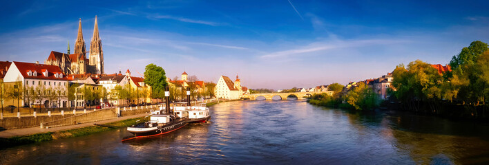 Fototapeta na wymiar Regensburg panorama