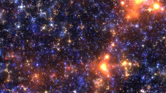 Beautiful Abstract flight in space hyperjump. Interstellar travel through space