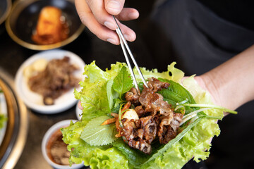 korean food ssam How to eat wraps 