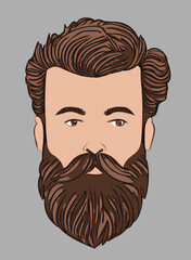 bearded man lumber jack style