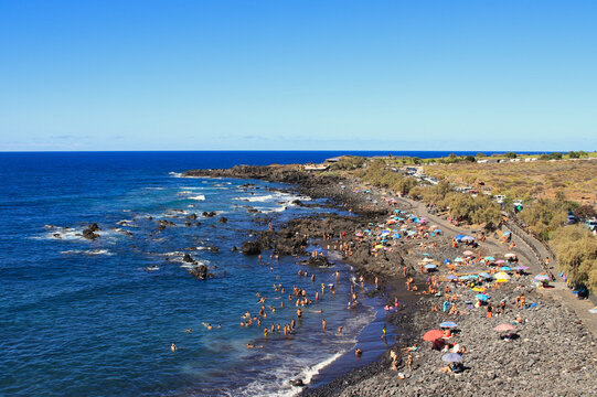 Las Arenas Beach in the north coast of Tenerife, near Buenavista and the Teno Natural Park