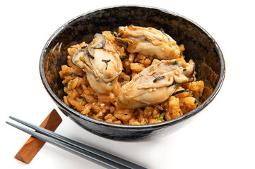 和食の牡蠣飯