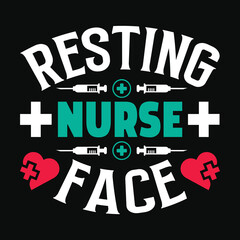 Nurse Quotes Saying T-Shirt Design, Nursing Vector Elements.