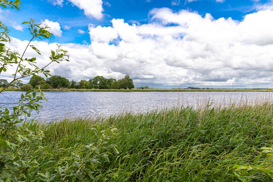 Blick &uuml;ber die Treene bei Friedrichstadt