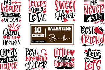 Valentine Svg Designs Bundle craft cutting file