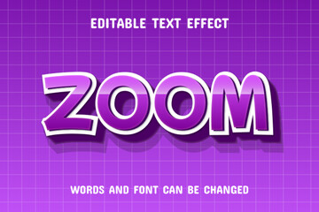 Zoom text - 3d text effect