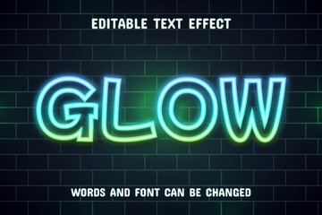 Glow text - neon text effect