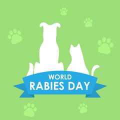 Vector illustration for World Rabies Day