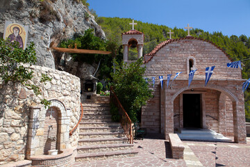 Τhe church of the Dormition of the Virgin ,in the monastery of Saint Patapios  in...