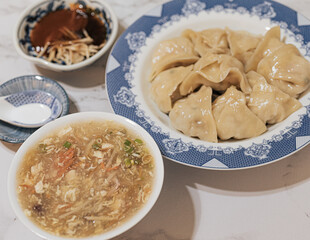dumplings with soup