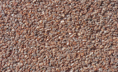 Granite chips for landscaping pebbles close-up