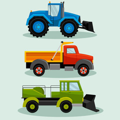illustration of a tractor