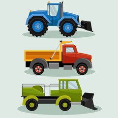 Fototapeta na wymiar illustration of a tractor