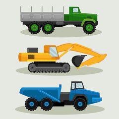 set of truck icons