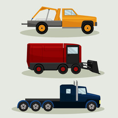 set of truck icons