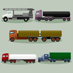 set of trucks 