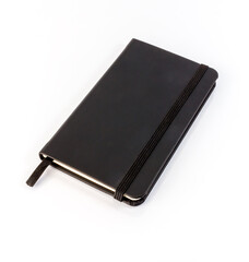 black notebook for notes drawings white background