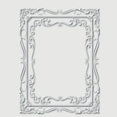 Frame, in the style of an ornament, Vector illustration eps 10, Art.