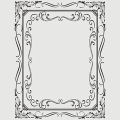 Frame, in the style of an ornament, Vector illustration eps 10, Art.