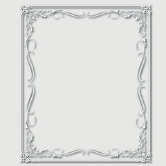 Frame, in the style of an ornament, Vector illustration eps 10, Art.