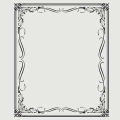 Frame, in the style of an ornament, Vector illustration eps 10, Art.