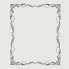 Frame, in the style of an ornament, Vector illustration eps 10, Art.