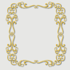 Frame, in the style of an ornament, Vector illustration eps 10, Art.