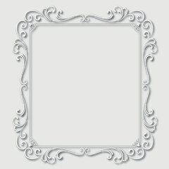 Frame, in the style of an ornament, Vector illustration eps 10, Art.