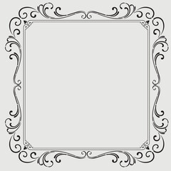 Frame, in the style of an ornament, Vector illustration eps 10, Art.