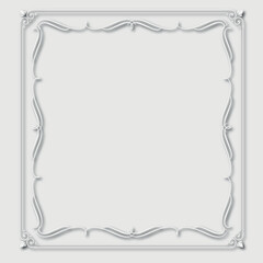 Frame, in the style of an ornament, Vector illustration eps 10, Art.