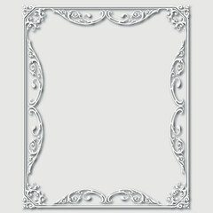 Frame, in the style of an ornament, Vector illustration eps 10, Art.