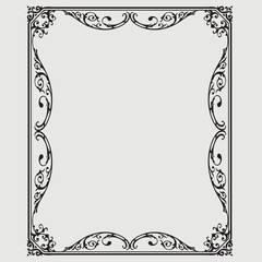 Frame, in the style of an ornament, Vector illustration eps 10, Art.