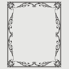 Frame, in the style of an ornament, Vector illustration eps 10, Art.
