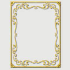 Frame, in the style of an ornament, Vector illustration eps 10, Art.