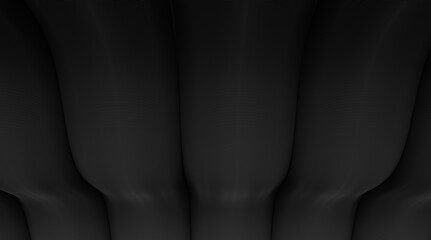 Obraz premium Abstract black wave background Illustration.