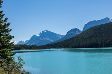 Naklejka premium Canadian Rocky Mountain lakes views