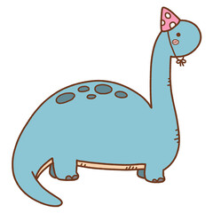 birthday party with dinosaur