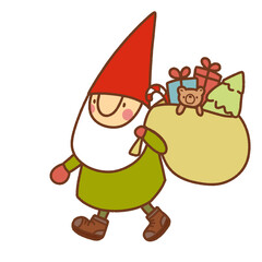 Christmas forest gnome