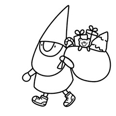 Christmas forest gnome