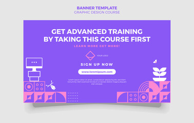 template design with simple shape