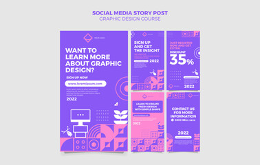 template design with simple shape