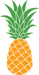 Pineapple fruit color png illustration