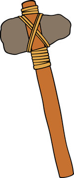 Ancient stone axe png illustration