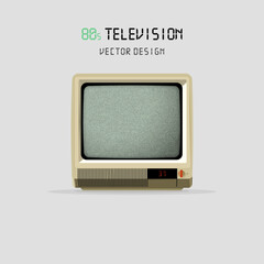80s Television Vector Design - obrazy, fototapety, plakaty
