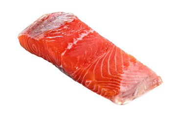 raw salmon steak